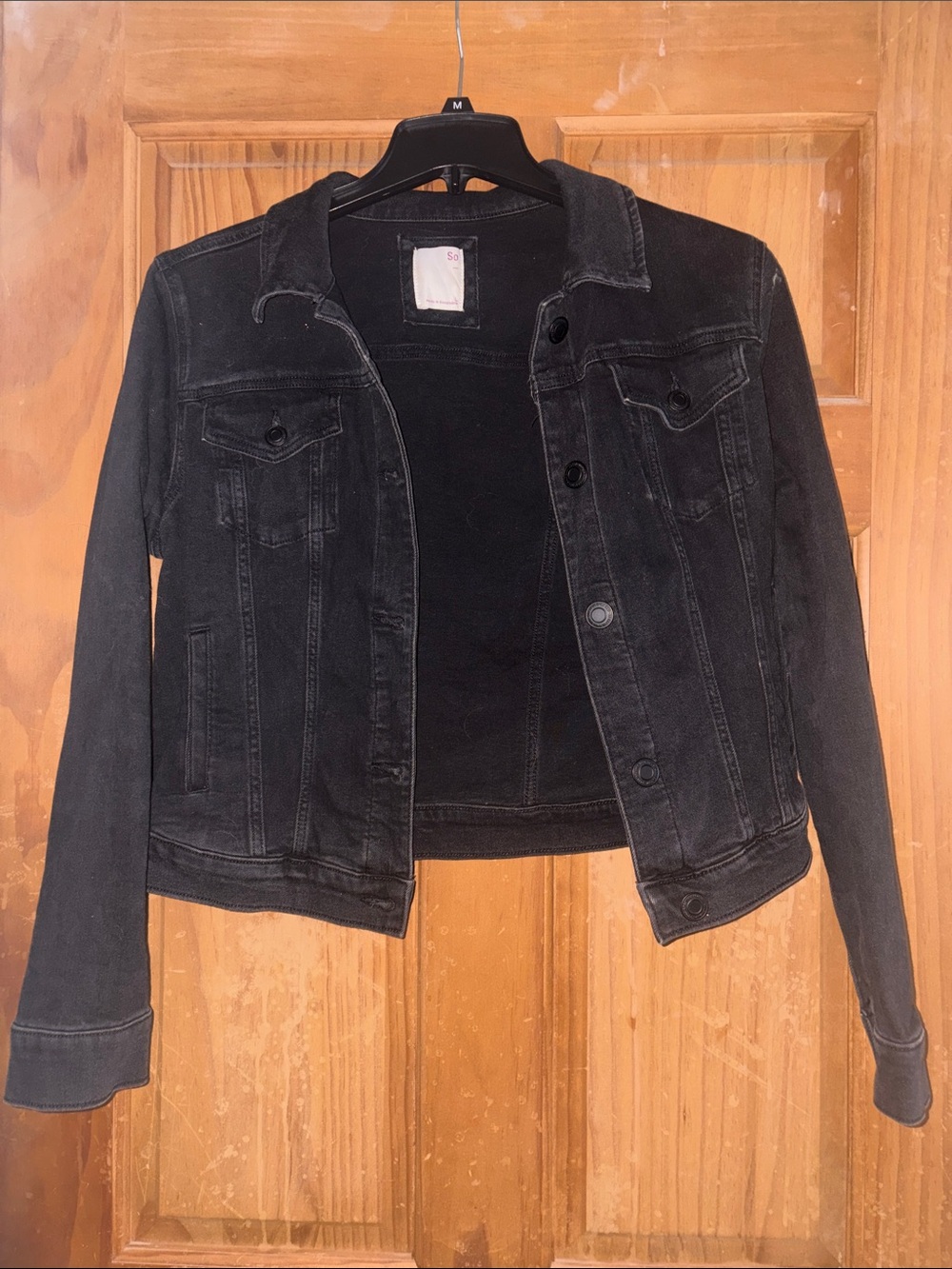 SO Black Jean Jacket